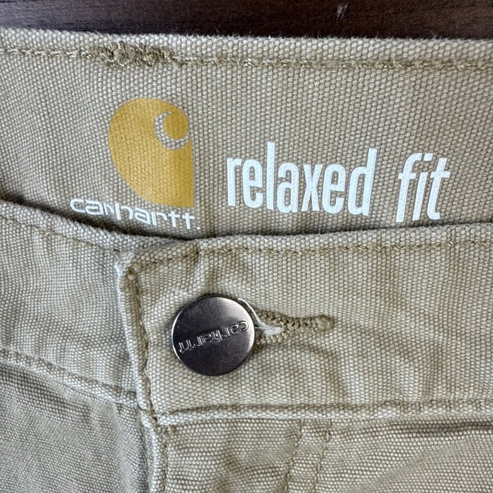 Carhartt Carpenter Pants Mens 36x30 Rugged Flex Relaxed Fit Farm Barn Field Work - Picture 2 of 11
